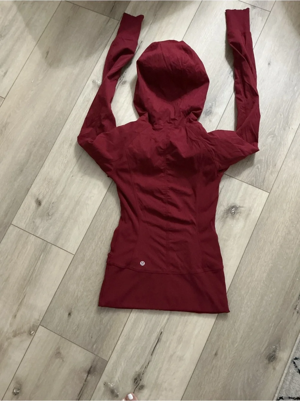 lululemon athletica Burgundy Hooded Zip Jacket